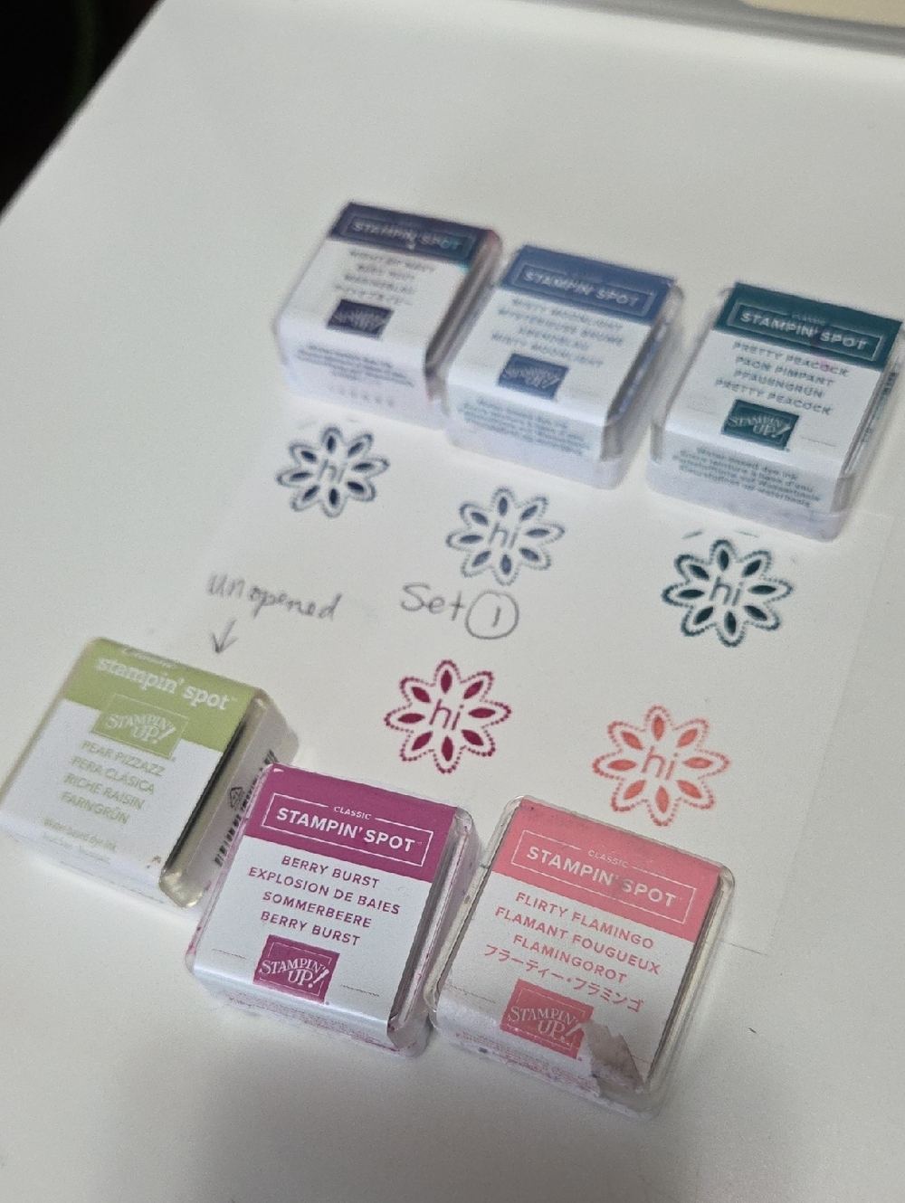 #1 Stampin Spots Set of 6